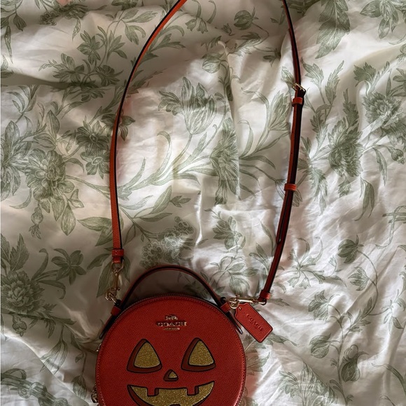 Coach Halloween Crossbody Bag - Orange and Gold - Picture 2 of 3